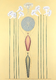 Queen of lilies, year: 1988, size: 140x100cm, material: oil on canvas, photographer: n/a